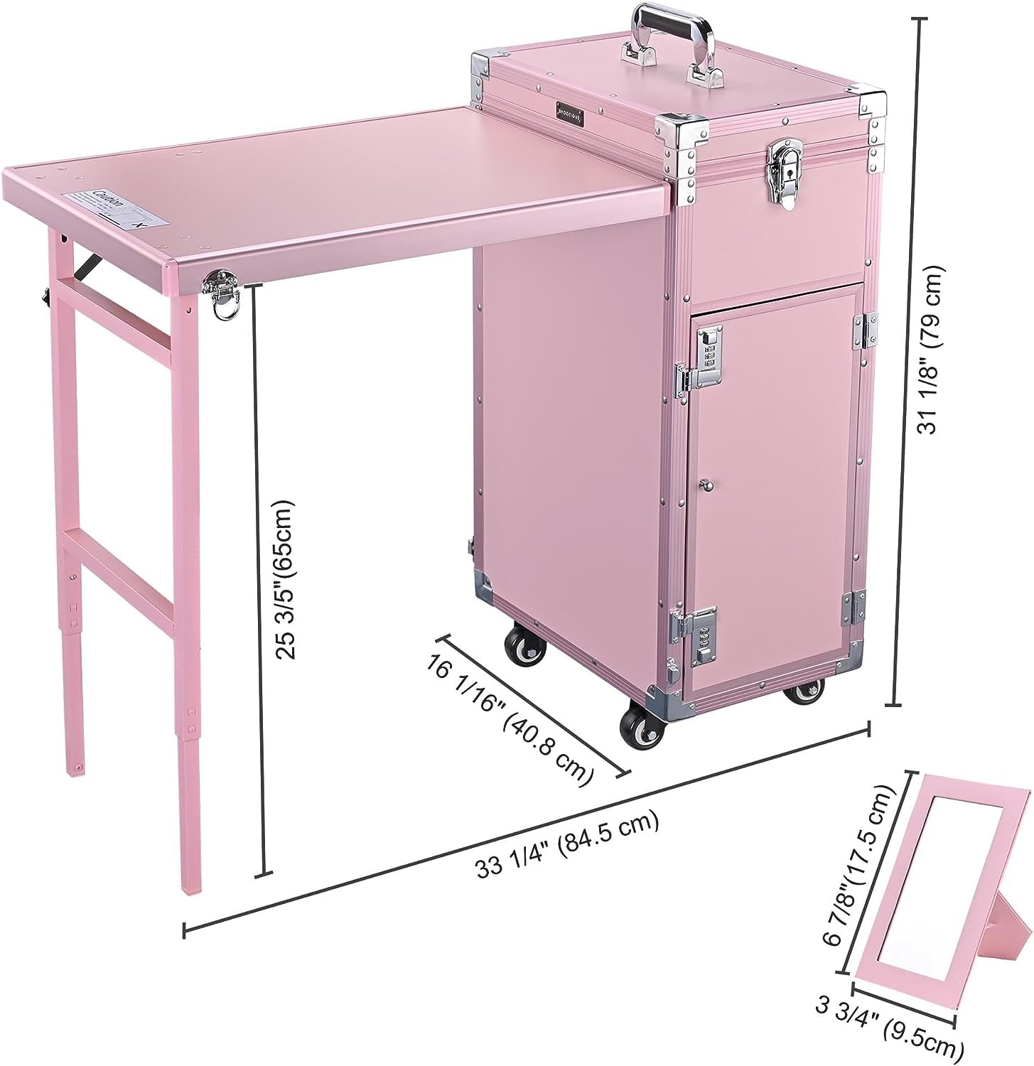 ?Estuche de viaje para maquillaje de mesa de manicura móvil?