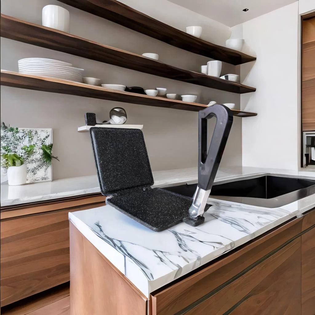 Presa Pan - Sartén antiadherente cuadrada de 10 pulgadas para cocinar tortillas