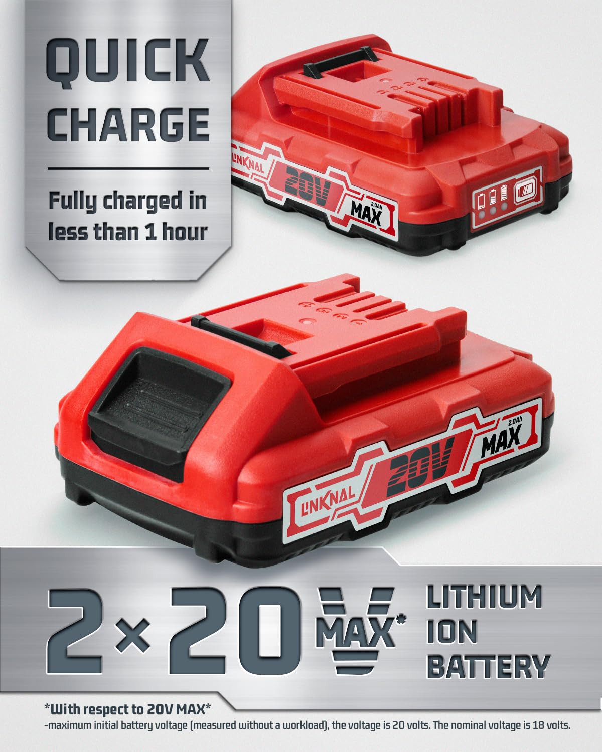 ?Último día de promoción de Amazon ?Pistola de clavos eléctrica LINKNAL con cargador y 1000 clavos