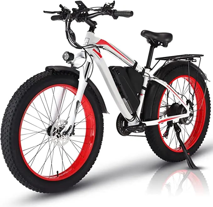 ?(Free Shipping)Wide tire electric bike with 1000W 48V/17.5Ah removable battery 31MPH?