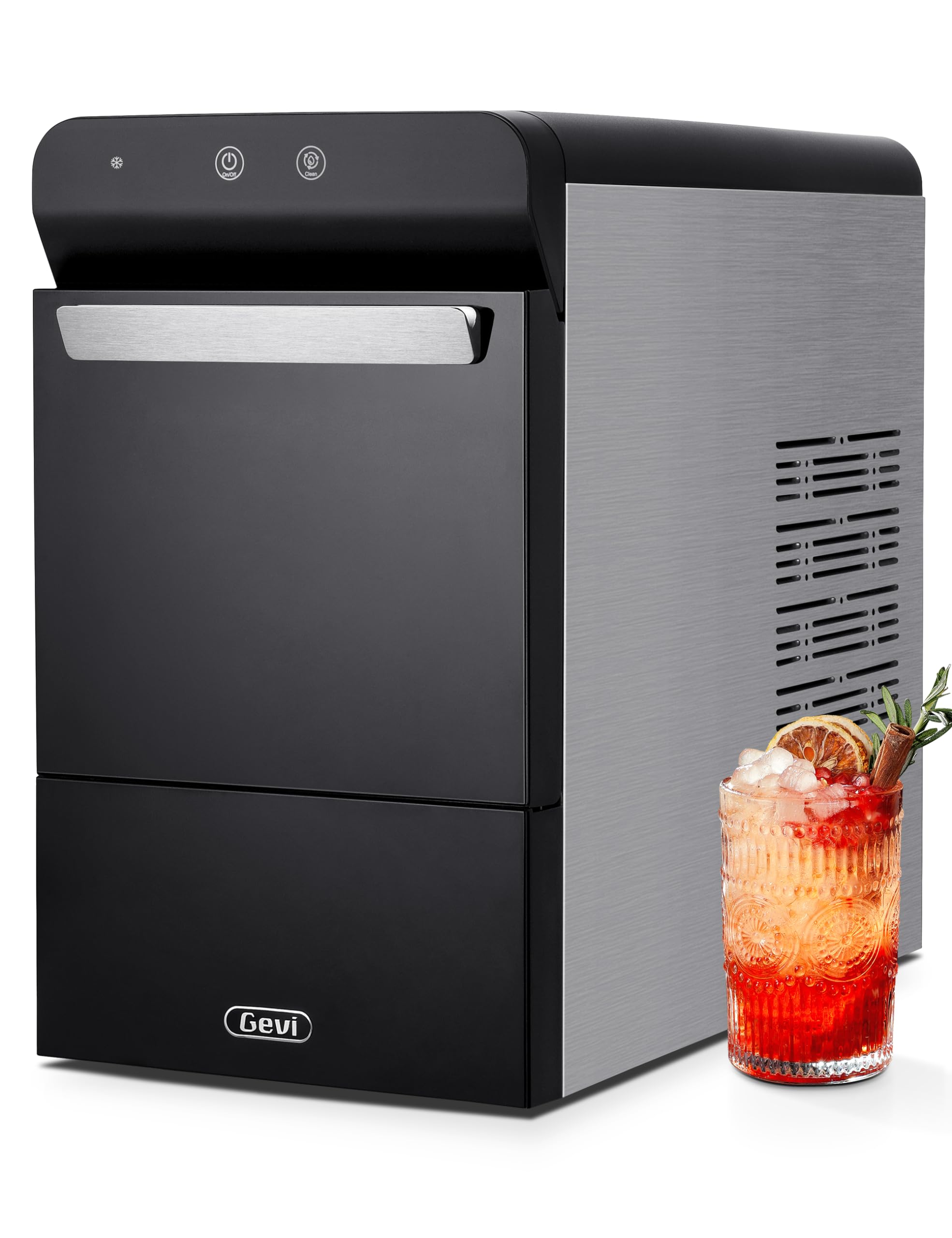 ?Venta de Amazon último día?Máquina de hielo portátil doméstica autolimpiante