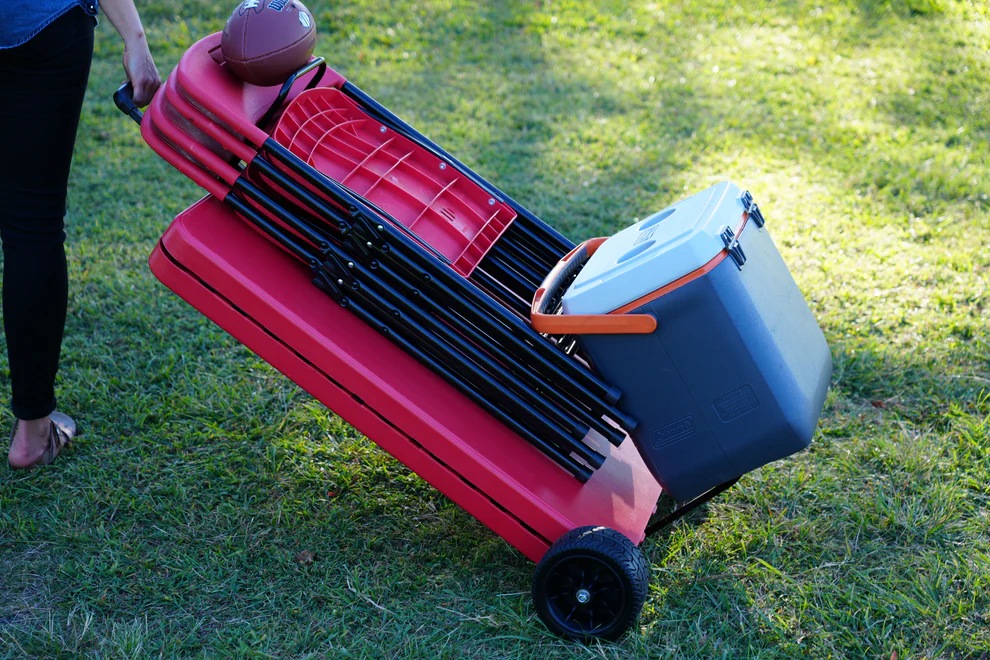 ?Venta de Amazon último día?Mesa rodante negra con 4 sillas negras