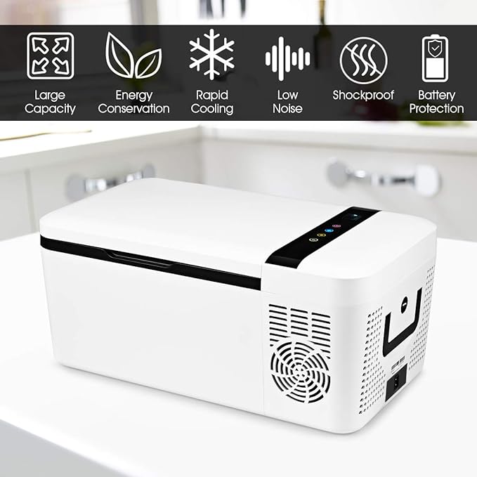 ?Venta de Amazon último día?Nevera portátil de viaje de 12V