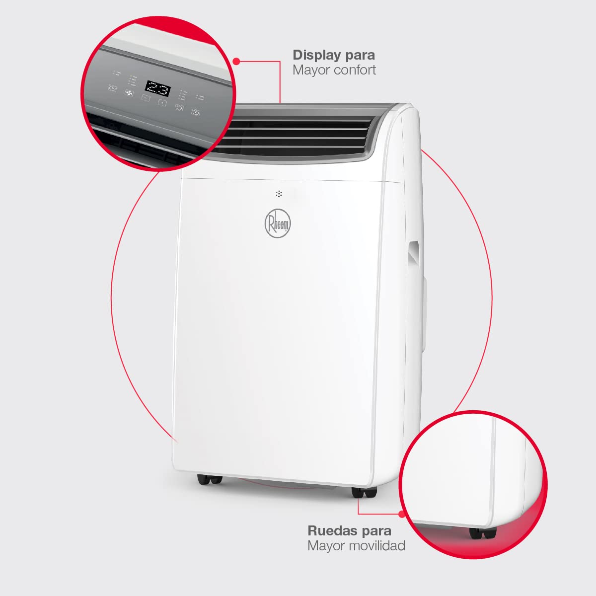 ?Venta de Amazon último día?Aire Acondicionado Portátil Rheem Frío
