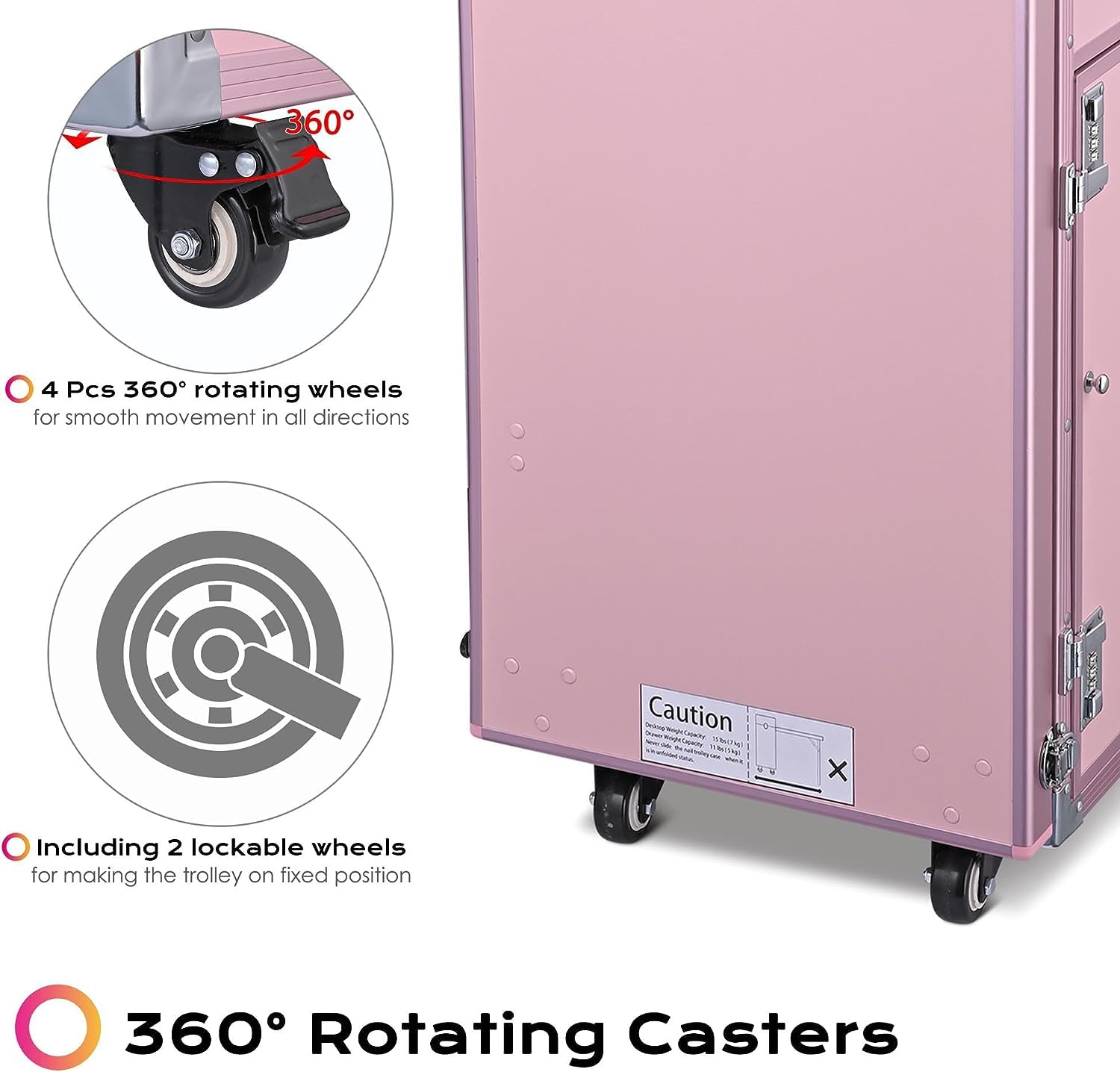 ?Estuche de viaje para maquillaje de mesa de manicura móvil?