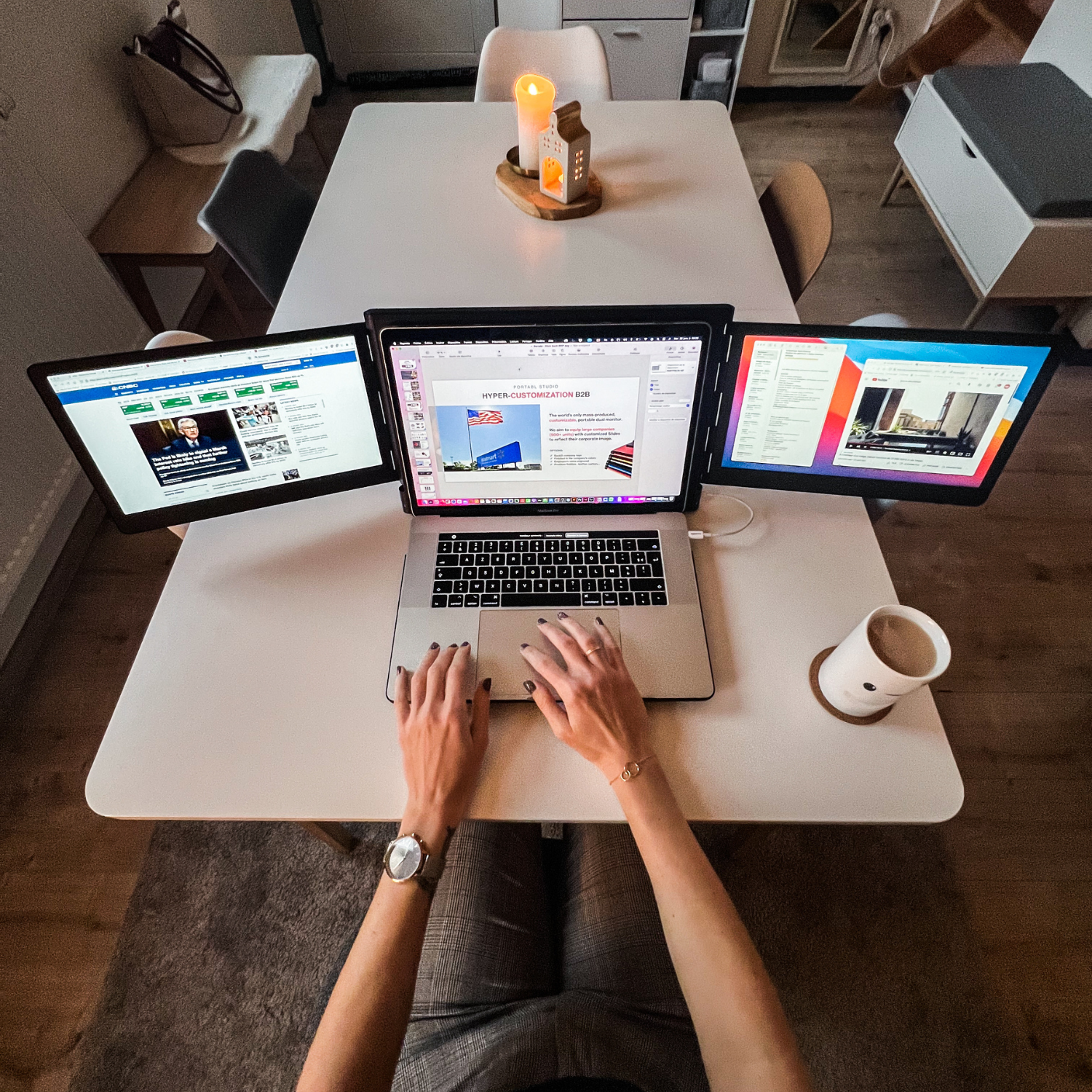 ?Black friday 70% de descuento?Agrega 2 monitores adicionales de 14