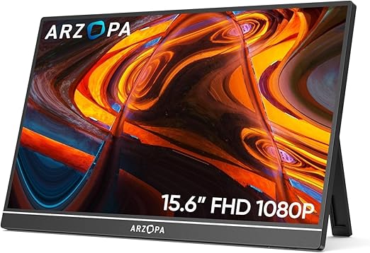 ?Último día de promoción de Amazon ?Monitor Portátil ARZOPA 15,6 pulgadas FHD 1080P 1