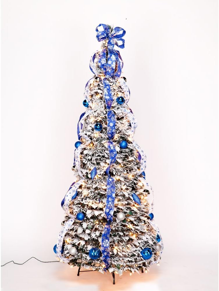 ? Árbol de Navidad emergente con luces y decoraciones ? Árbol de Navidad iluminado plegable ? Árbol de Navidad iluminado predecorado