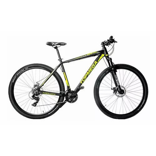 ?Bicicleta de montaña TopMega MTB Sunshine R29 L 21v Shimano Tourney TZ31 Frenos de disco mecánicos y manetas de cambio Shimano Tourney Azul claro