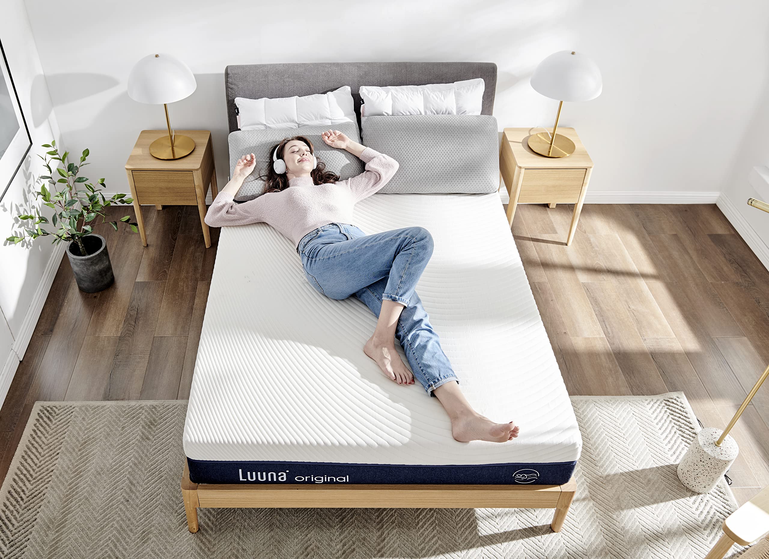 ?Venta de Amazon último día?Colchón viscoelástico en caja original Luuna