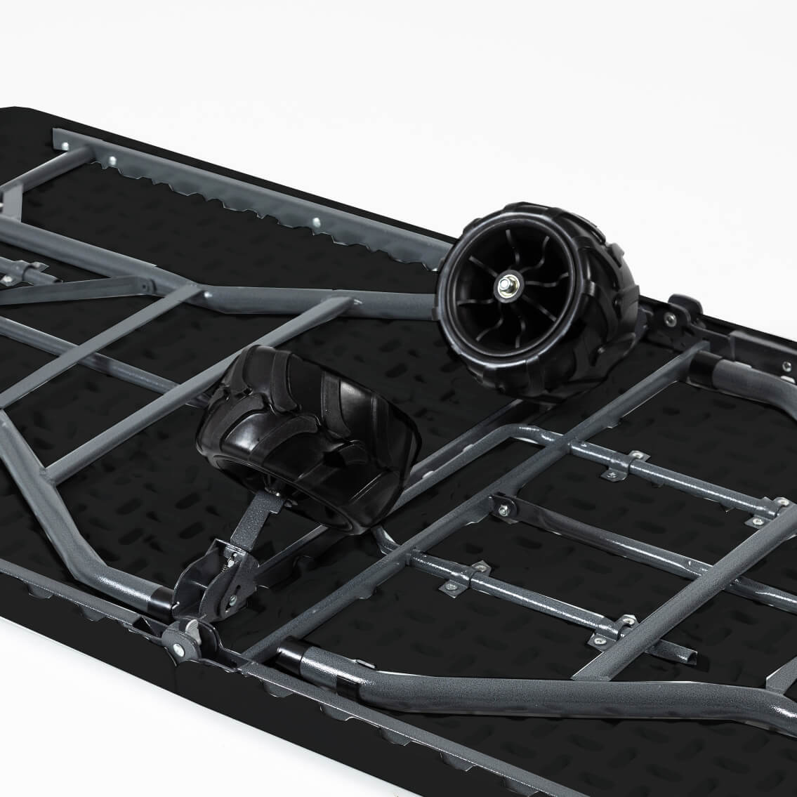 ?Venta de Amazon último día?Mesa rodante negra con 4 sillas negras