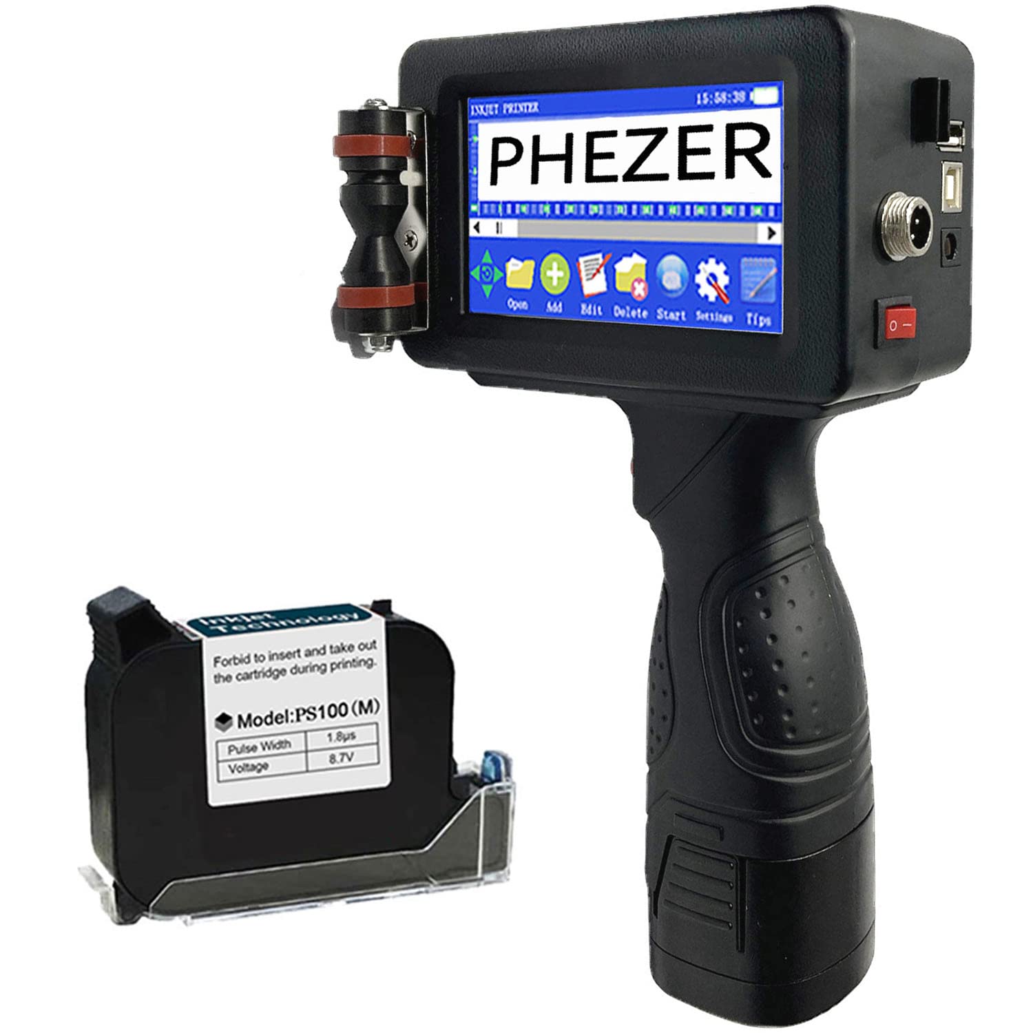 La impresora de inyección de tinta portátil PrintPeak: para impresión en múltiples superficies