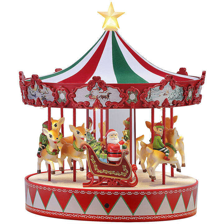 ?Último día Compre 1 y llévese 1 gratis-Mr. Christmas Very Merry Carousel