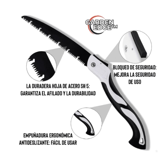 Sierra de jardín: poda precisa y sin esfuerzo