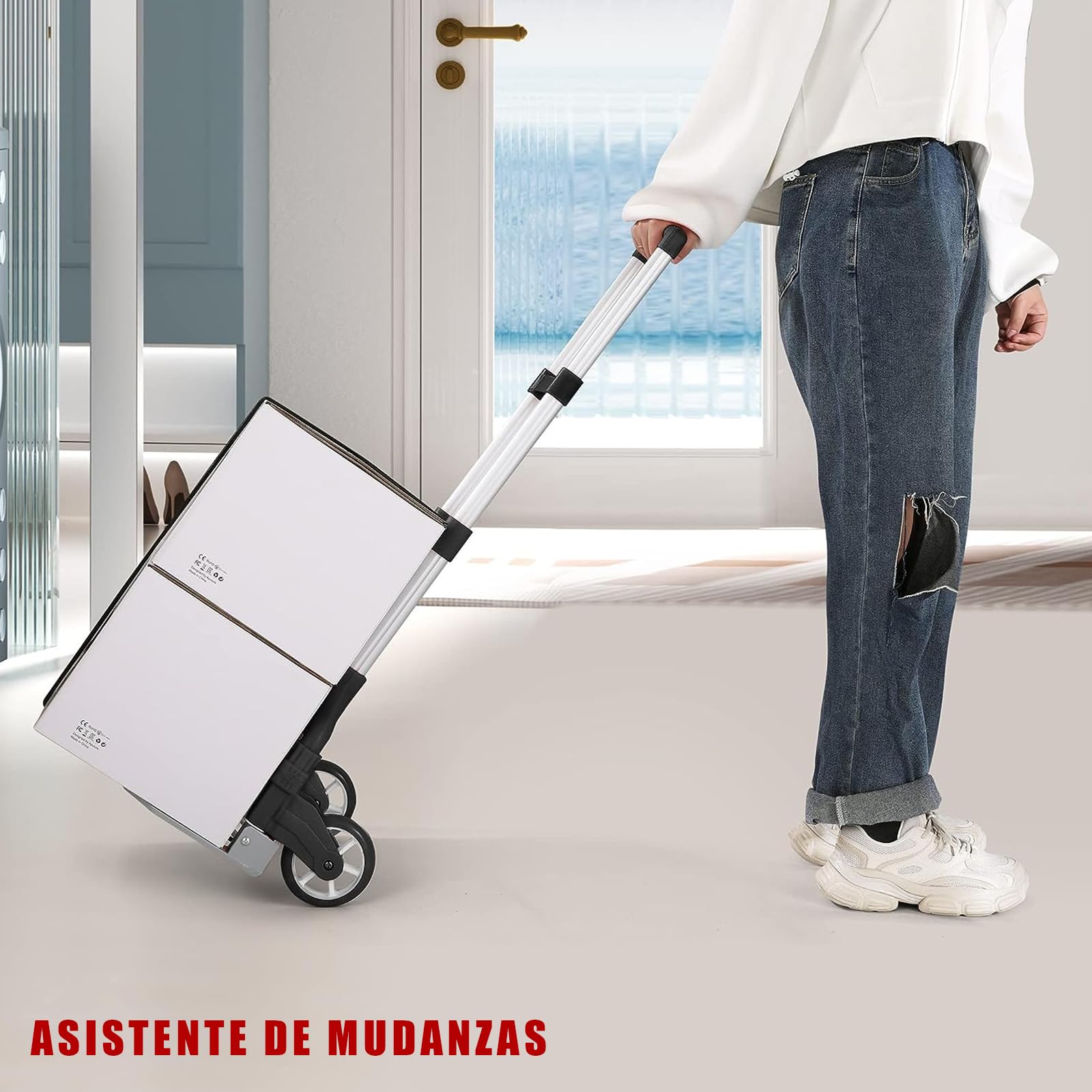 ?Venta de Amazon último día?Carro de carga telescópico plegable 80KG