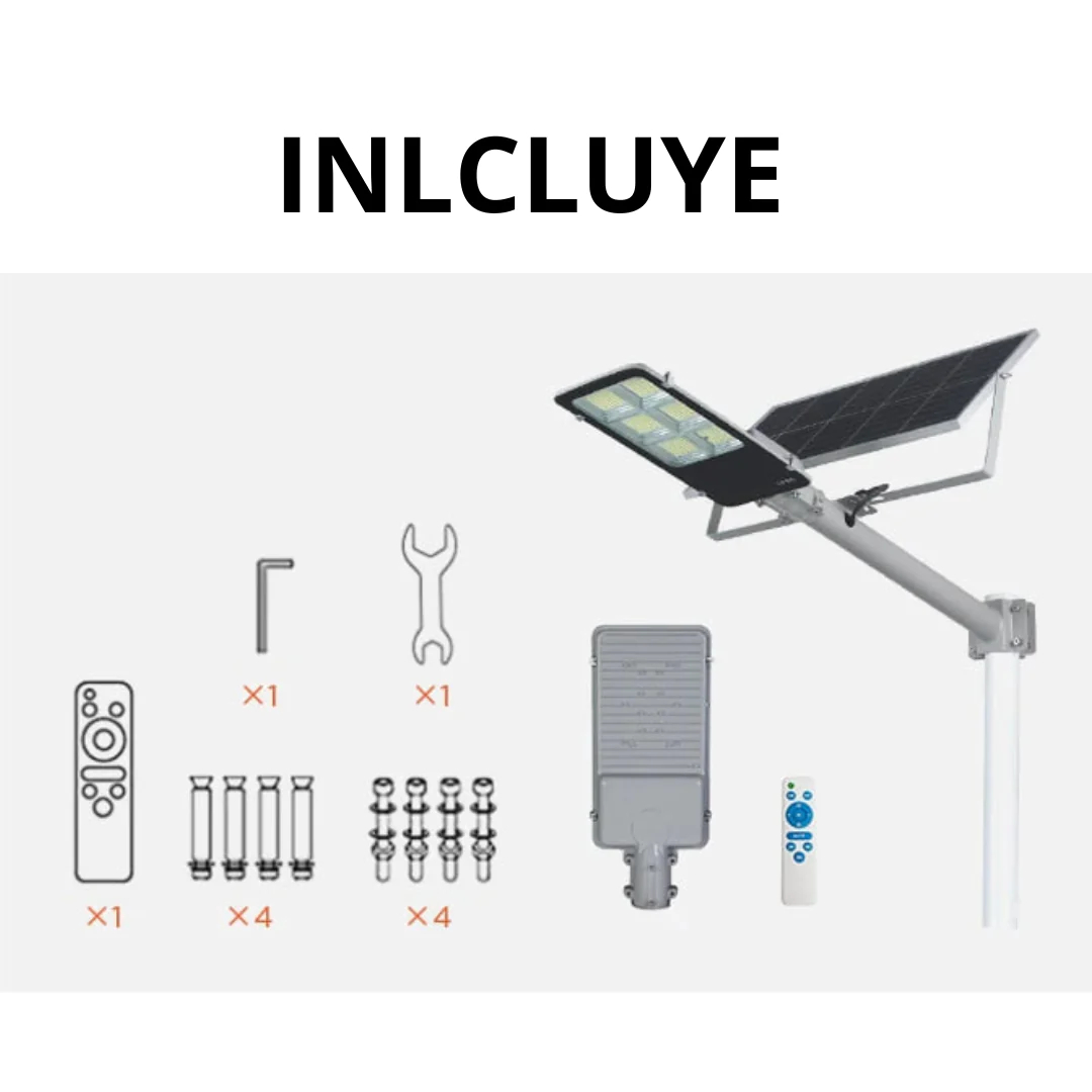 Reflector de potencia LED de 600 W con panel de luz de carga solar