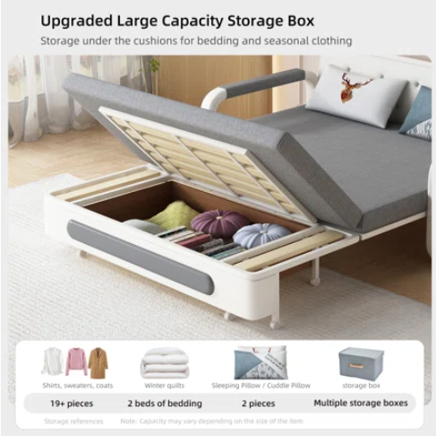 【?Último día!! Compre 1 y obtenga 1 gratis?】Sofá cama plegable multifuncional 2 en 1