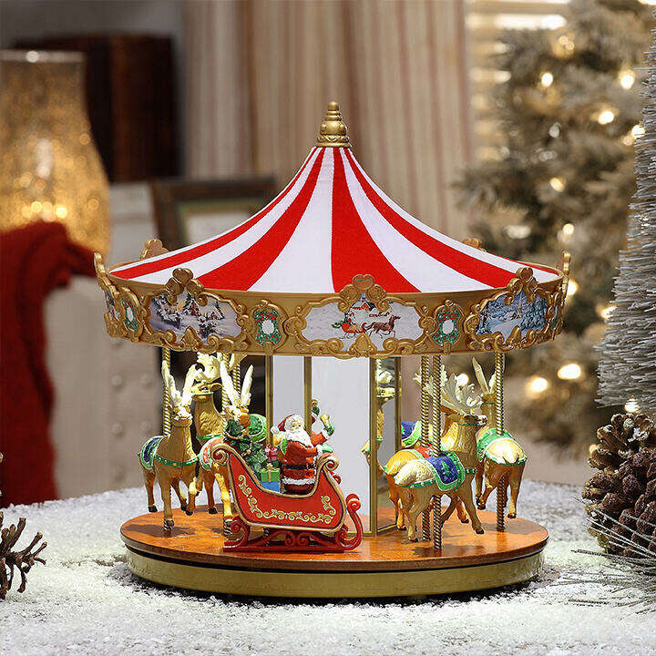 ?Último día Compre 1 y llévese 1 gratis-Mr. Christmas Very Merry Carousel