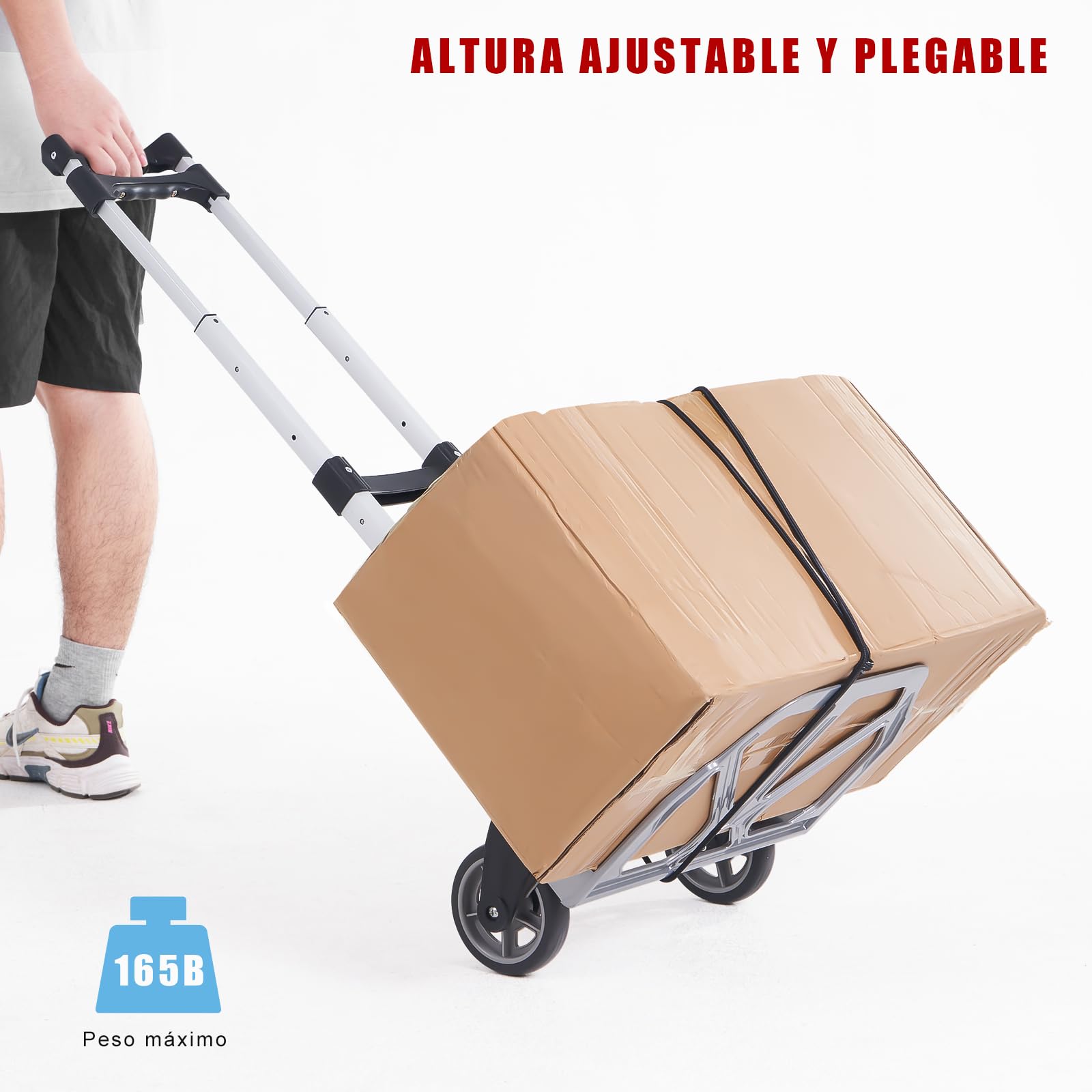 ?Venta de Amazon último día?Carro de carga telescópico plegable 80KG