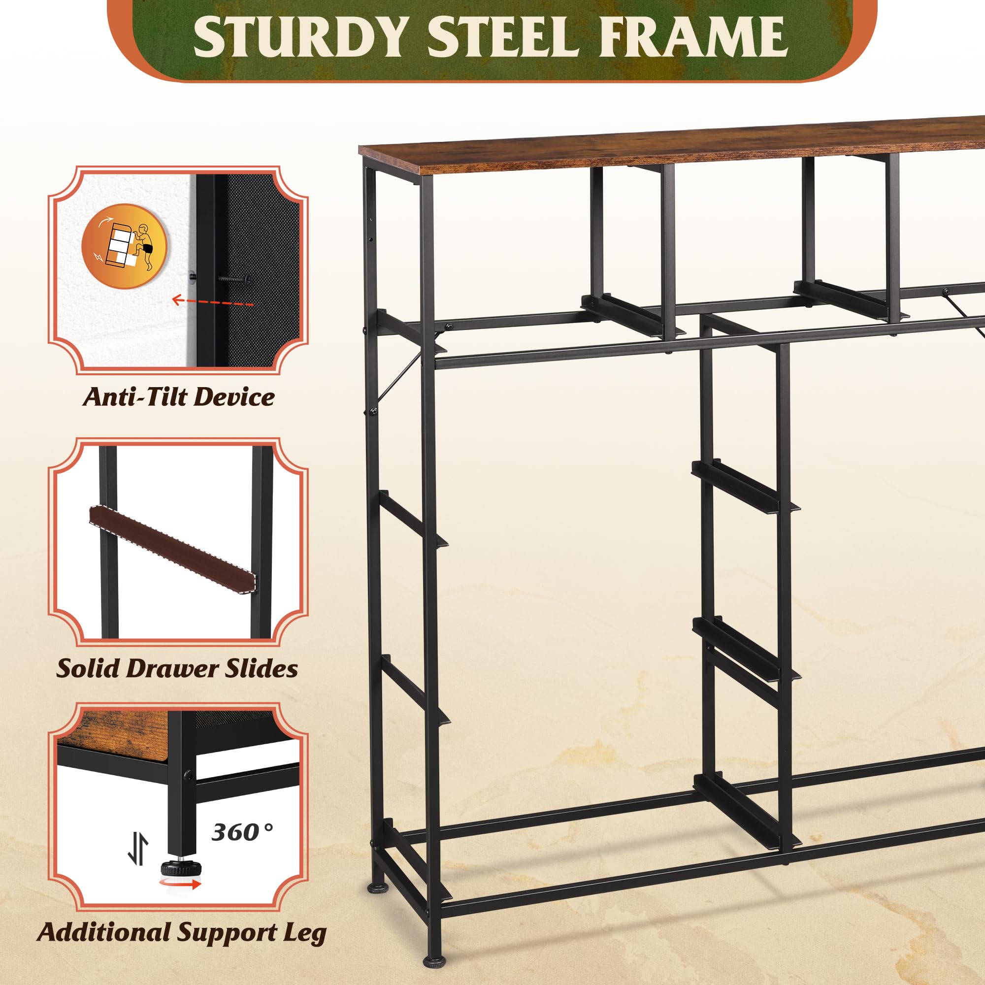 ?Último día de promoción de Amazon?Gabinete de almacenamiento con cómoda de 9 cajones WLIVE