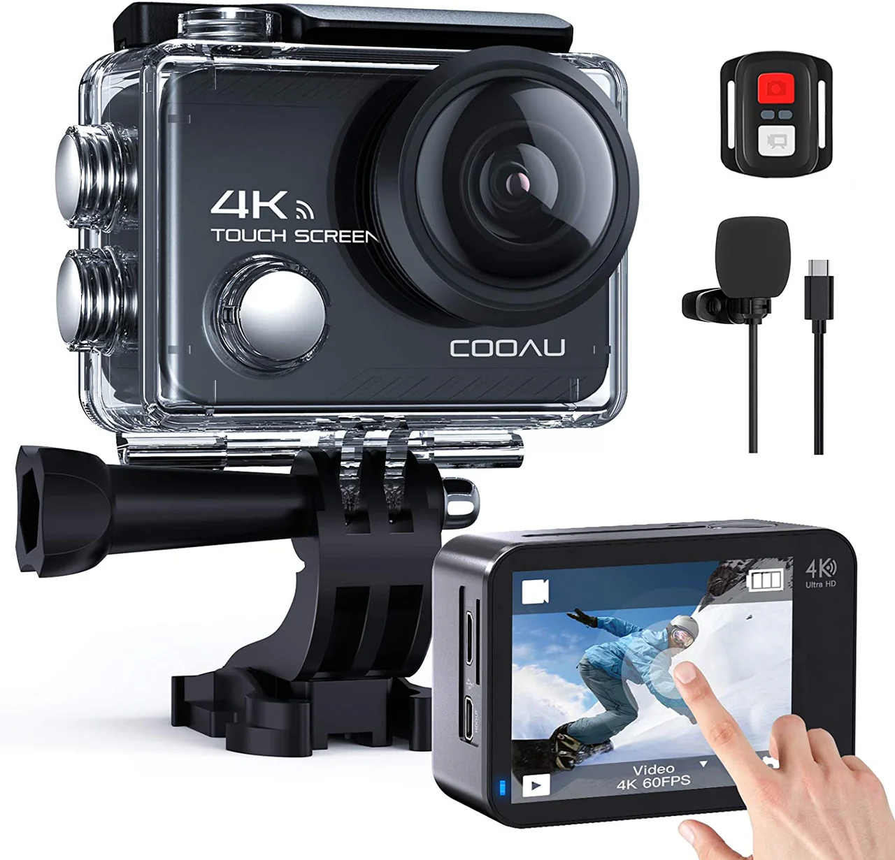 ?Cámara deportiva 4K?Viene con soporte para cámara